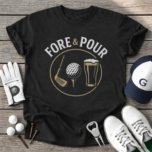 Black / S Fore Pour T-Shirt