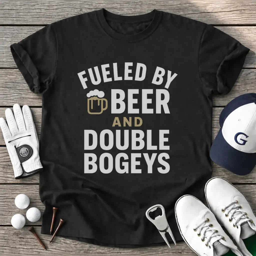 Black / S Fueled Beer And T-Shirt