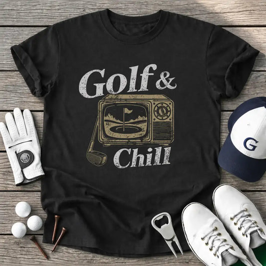 Black / S Golf And Chill T-Shirt