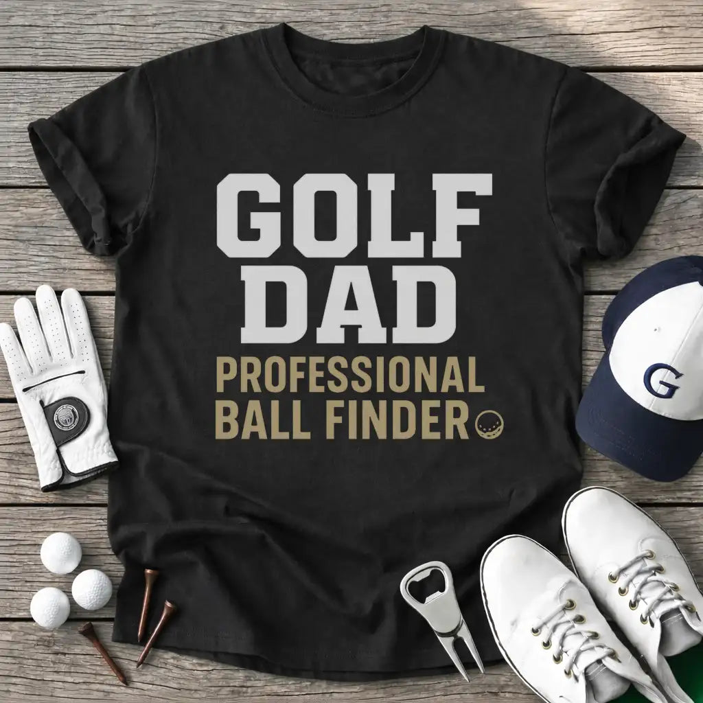 Golf Dad T-Shirt in Black