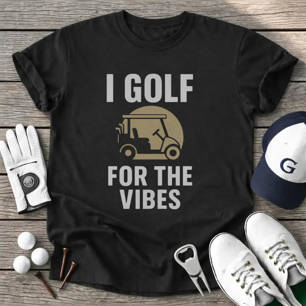 Black / S Golf For The Vibes T-Shirt