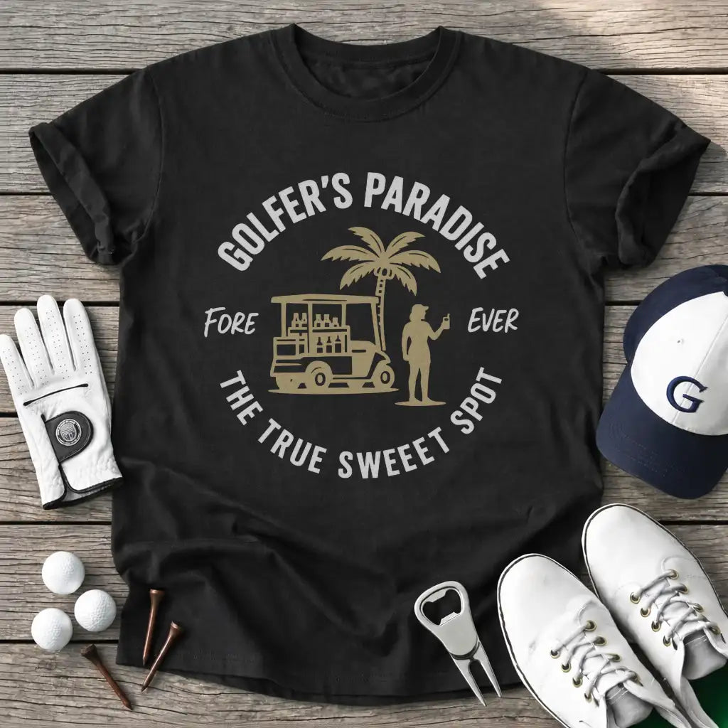 Black / S Golfers Paradise T-Shirt