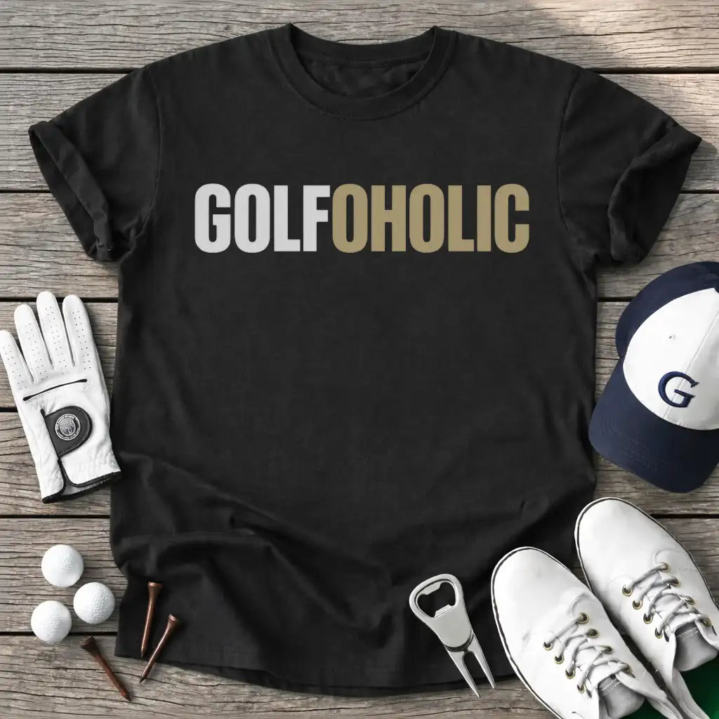 Black / S Golfoholic T-Shirt