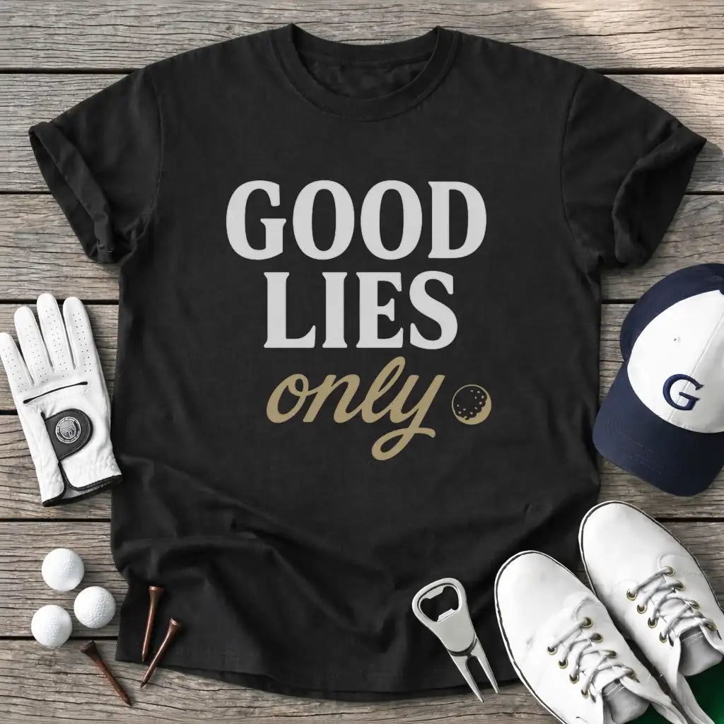 Black / S Good Lies Only T-Shirt