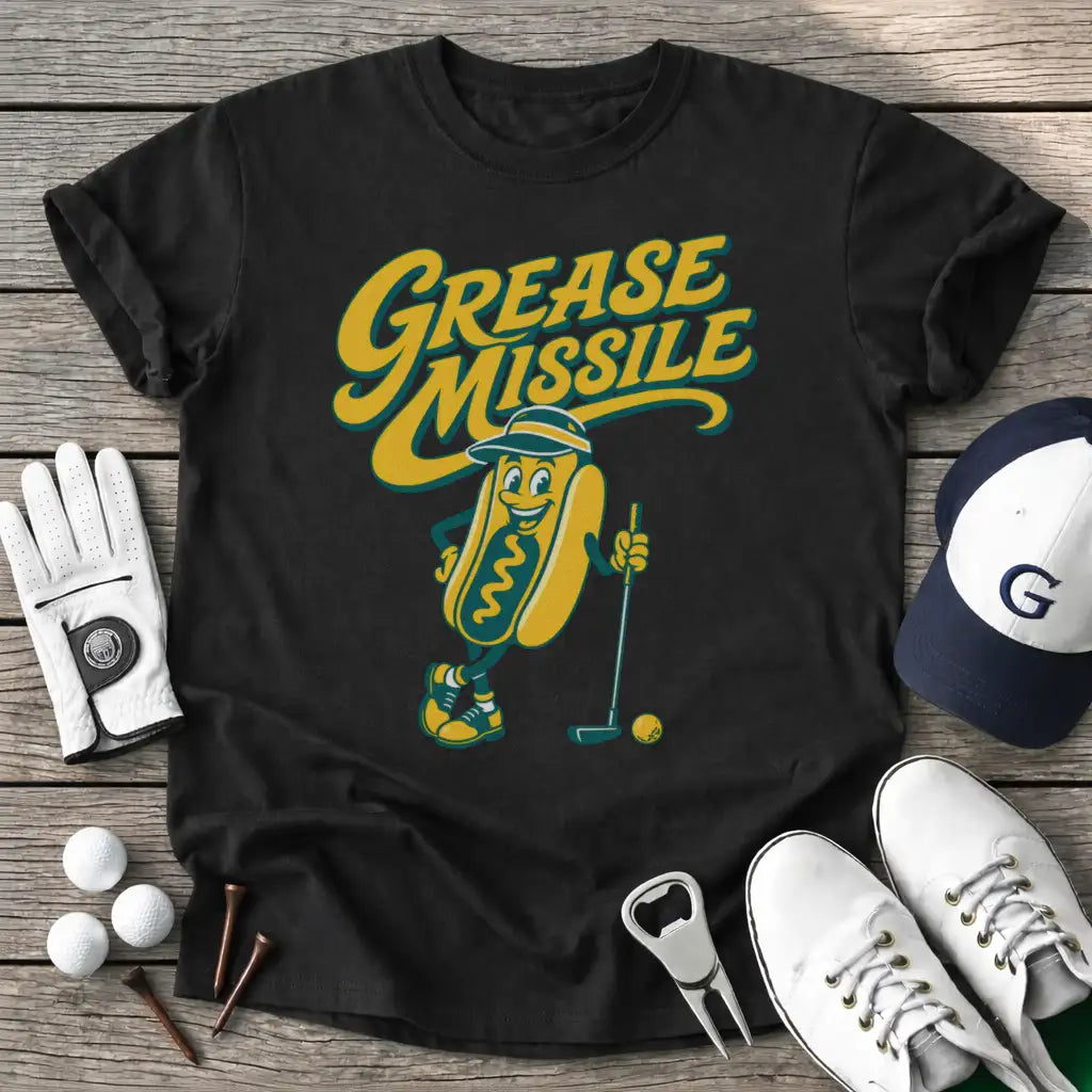 Grease Missile T-Shirt in Black