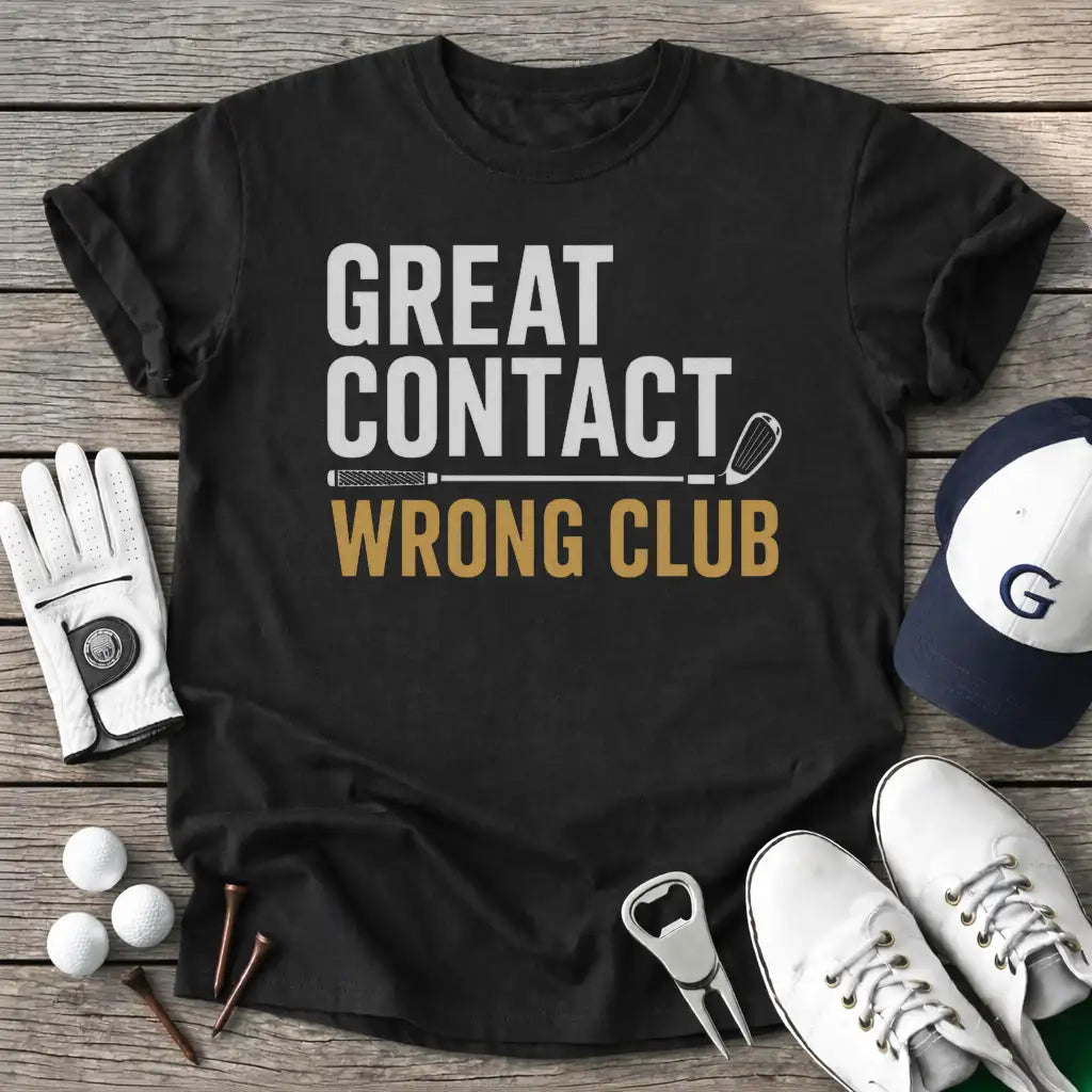 Great Contact Wrong T-Shirt in Black