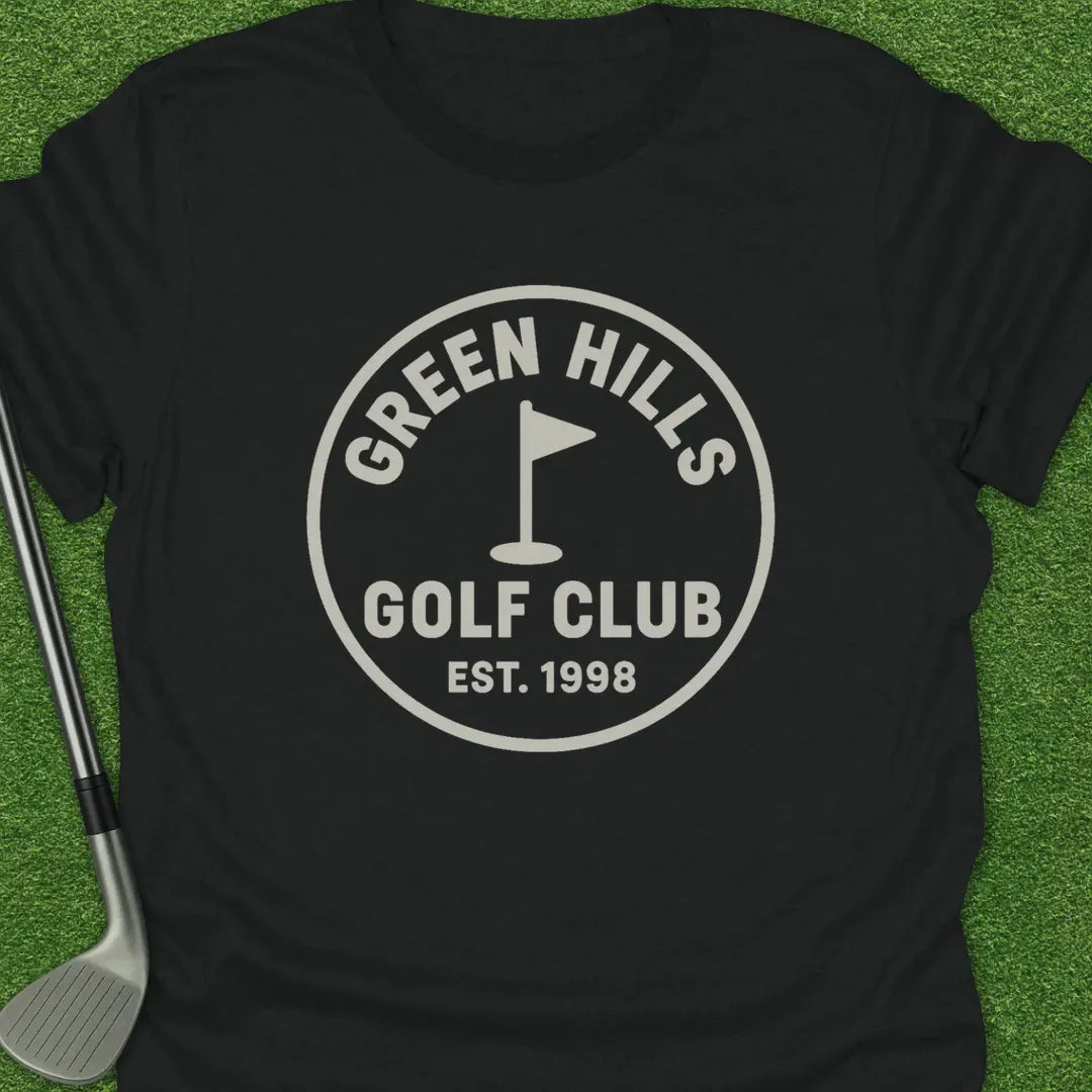 Black / S Green Hills Golf T-Shirt