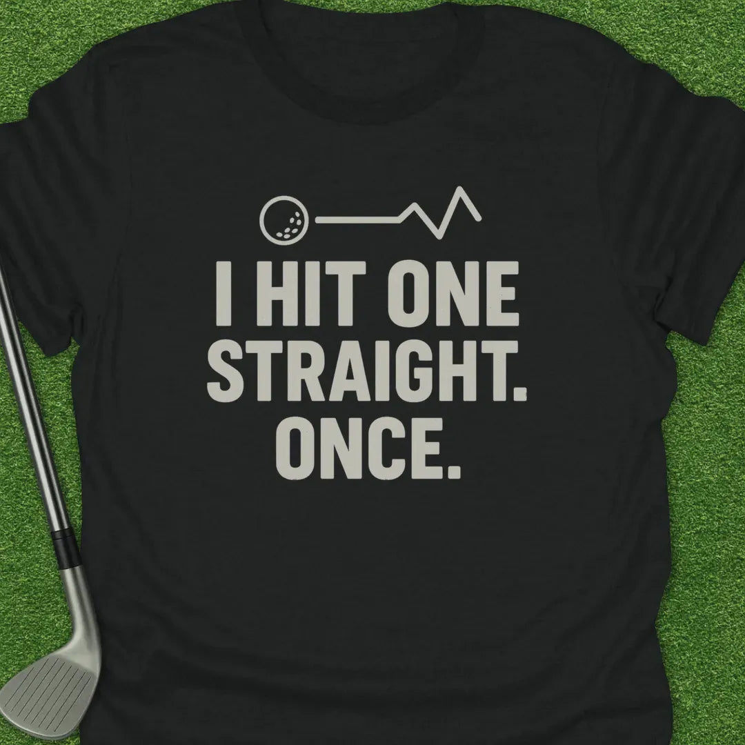 Black / S Hit One Straight T-Shirt