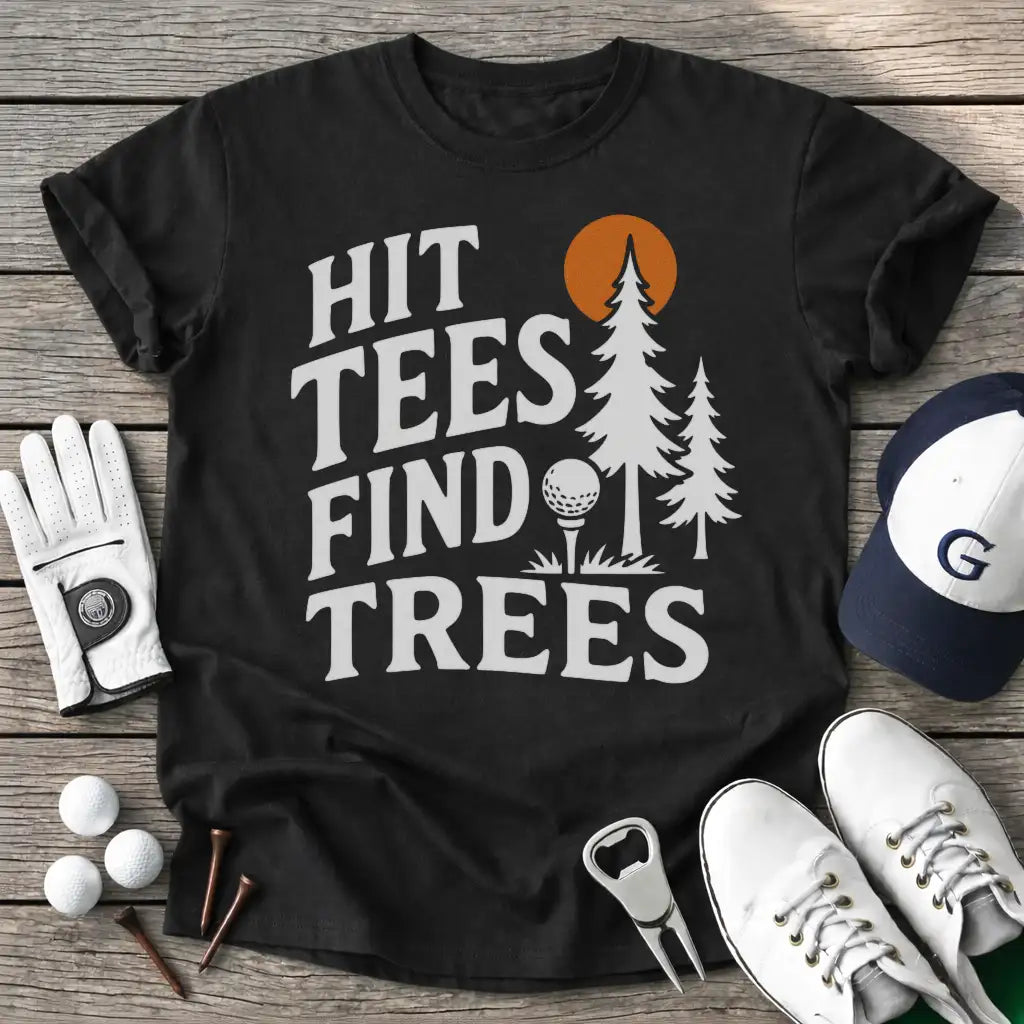 Black / S Hit Tees Find Trees T-Shirt