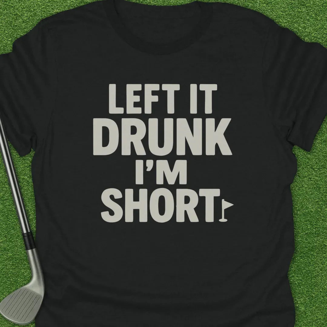 Black / S Left Drunk Short T-Shirt