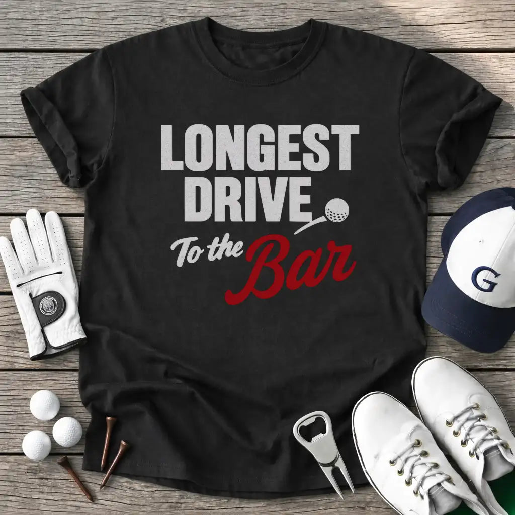 Black / S Longest Drive The T-Shirt
