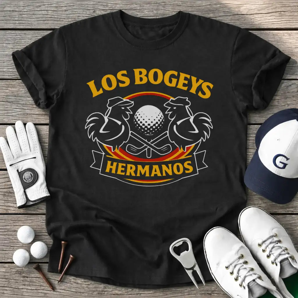 Black / S Los Bogeys Hermanos T-Shirt