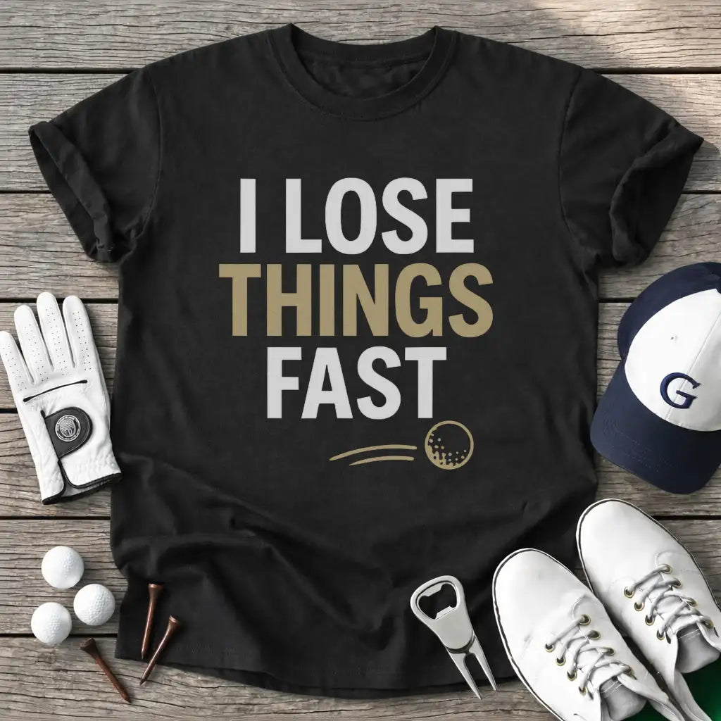 Black / S Lose Things Fast T-Shirt