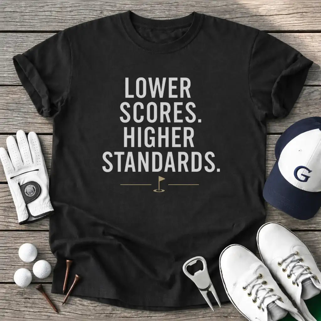 Black / S Lower Scores Higher T-Shirt