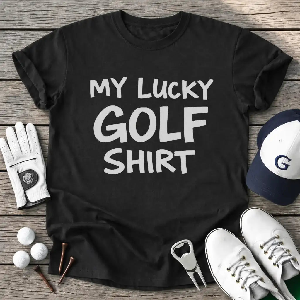 Black / S Lucky Golf Shirt T-Shirt