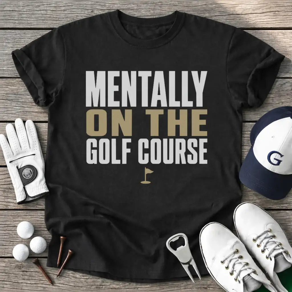 Black / S Mentally The Golf T-Shirt