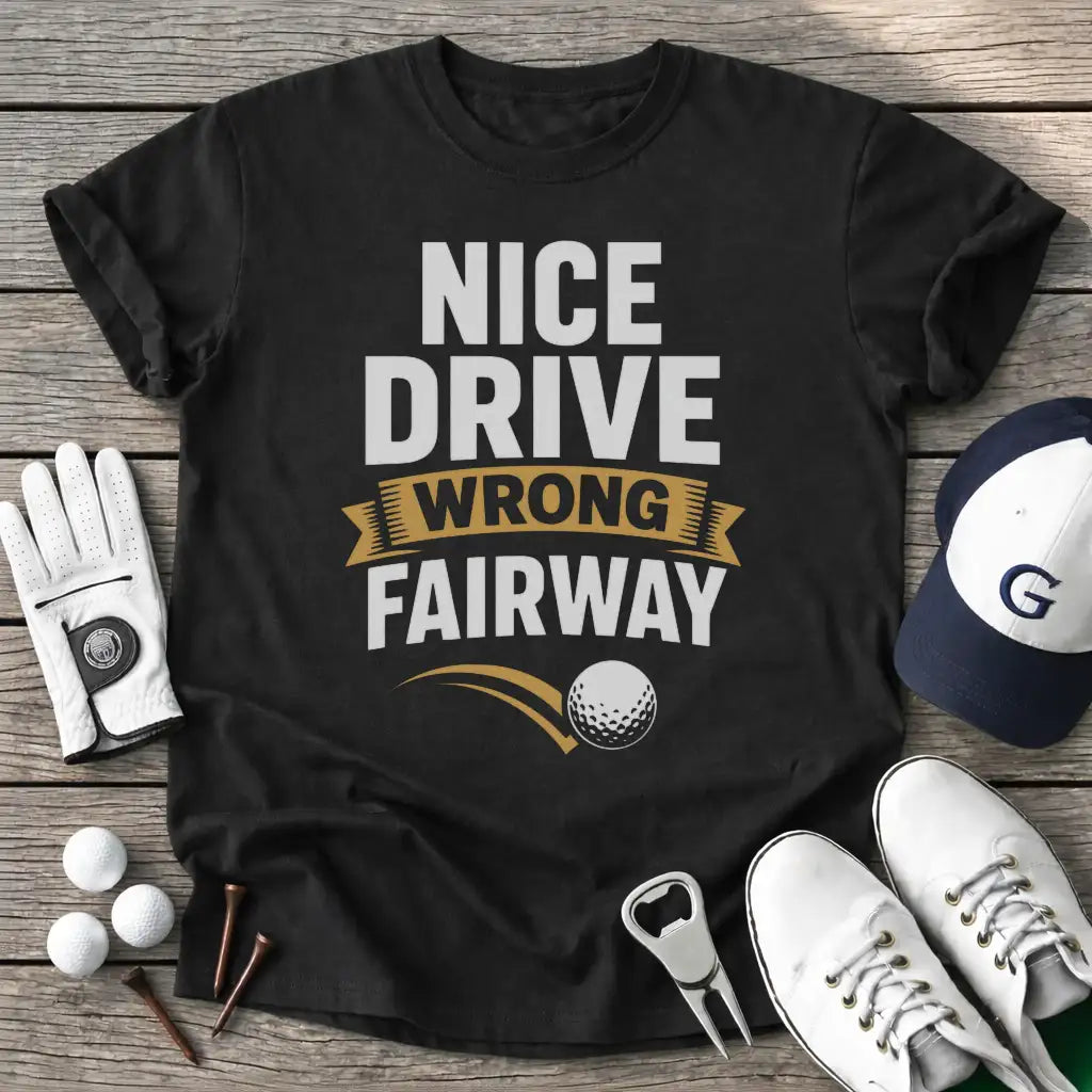 Black / S Nice Drive Wrong T-Shirt