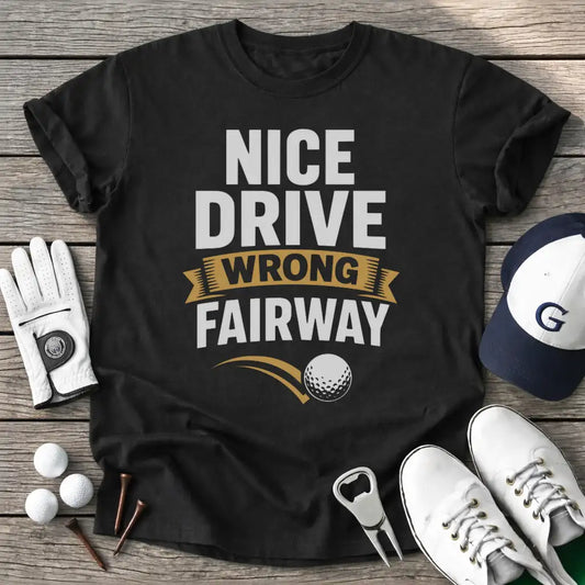Black / S Nice Drive Wrong T-Shirt
