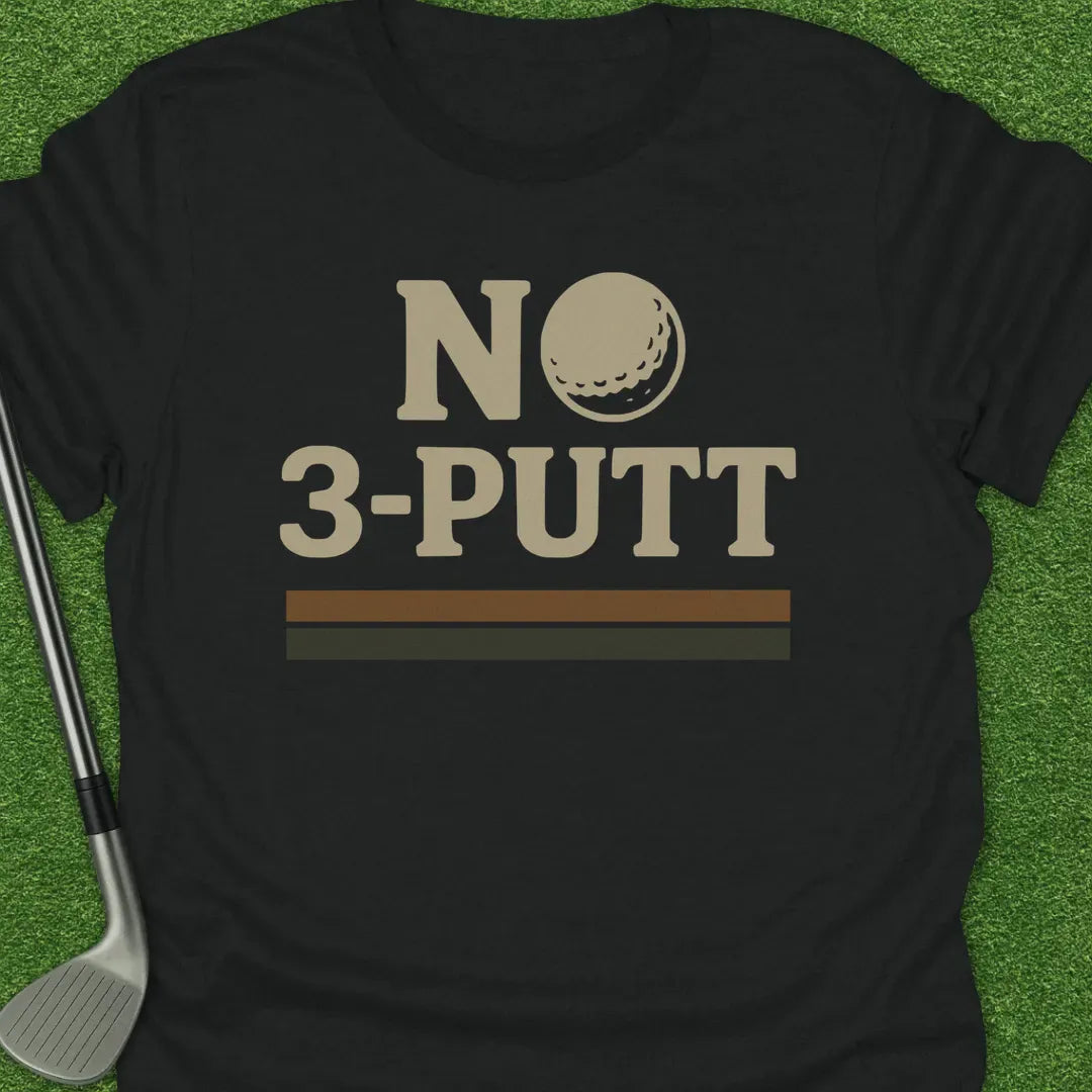 Black / S No 3 Putt T-Shirt