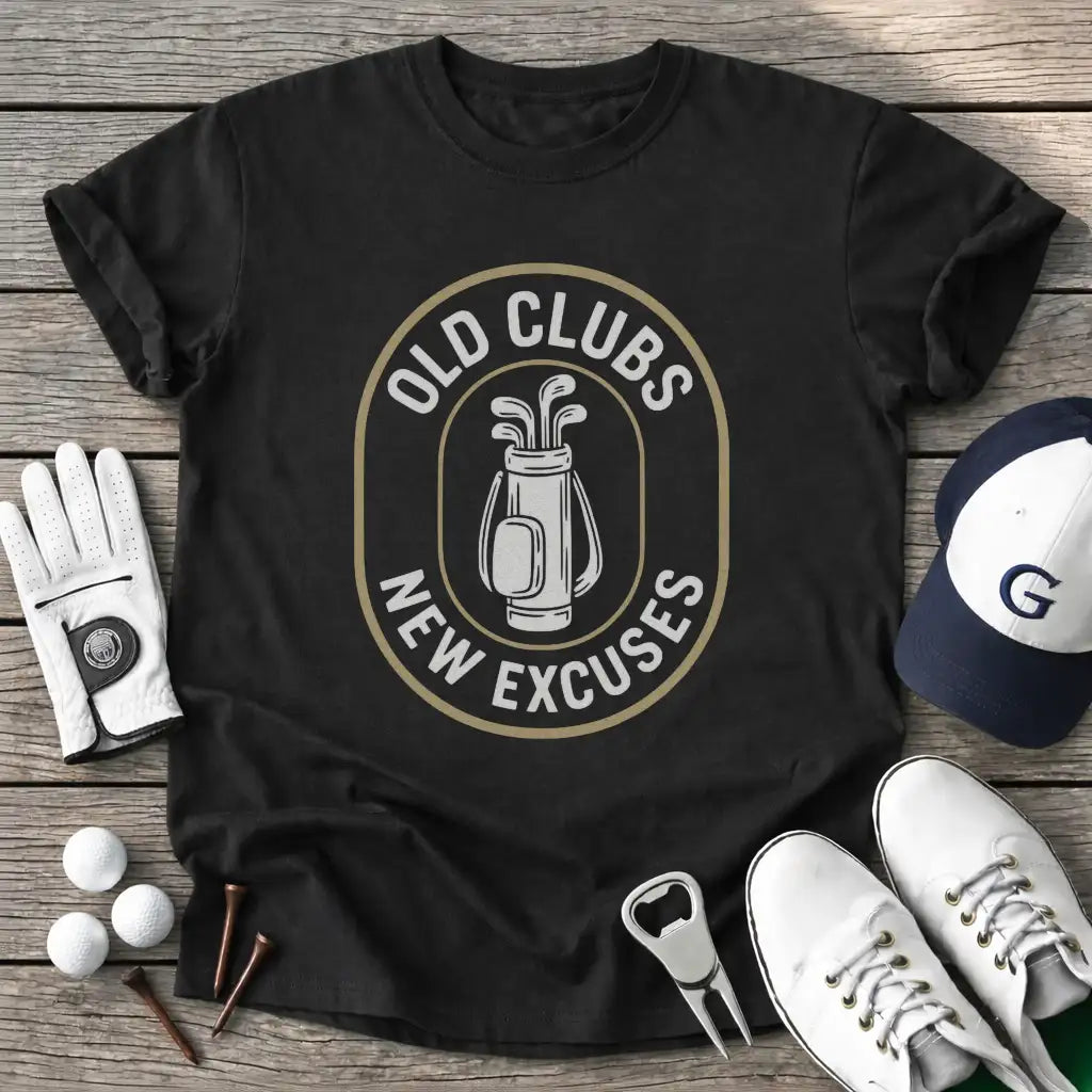Black / S Old Clubs New T-Shirt