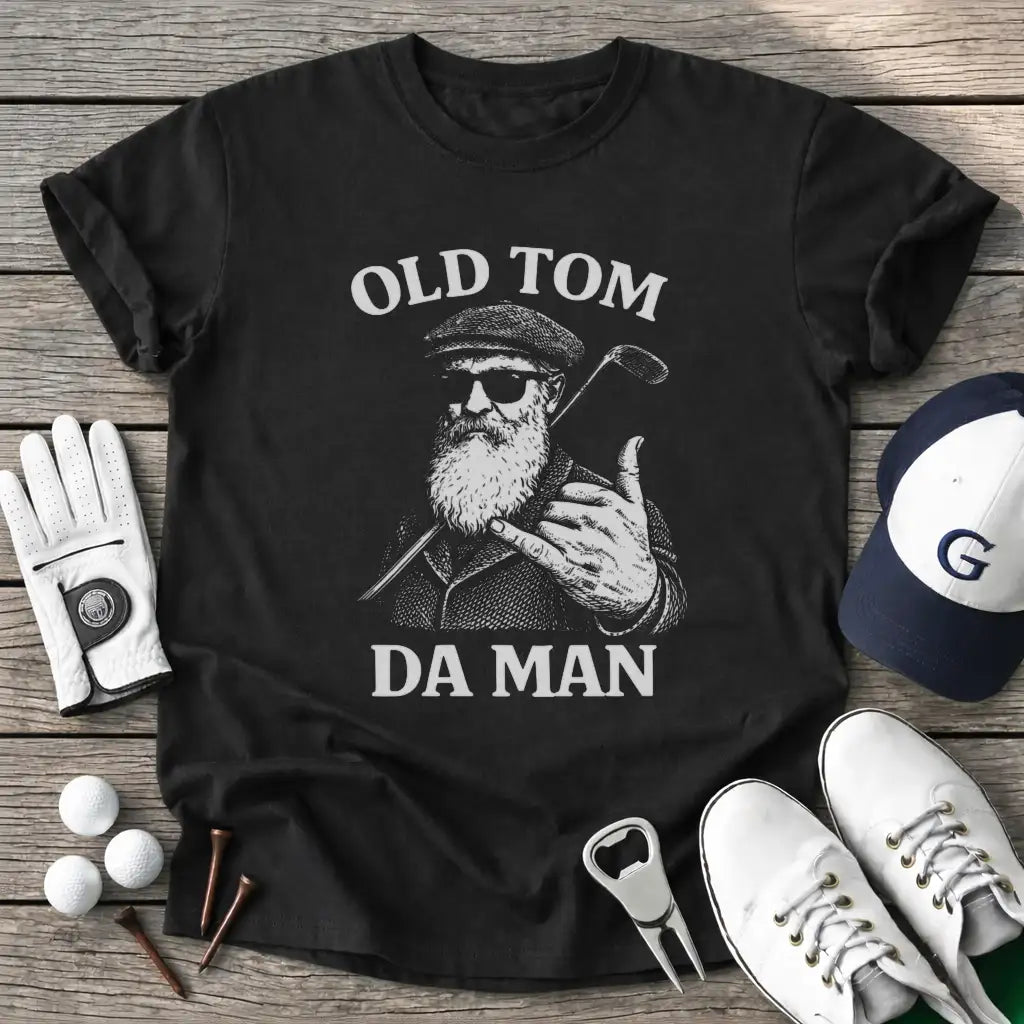 Old Tom Man T-Shirt in Black