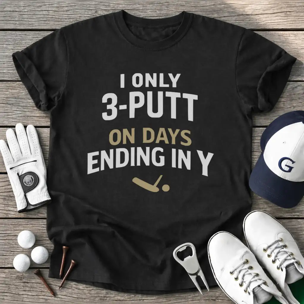 Black / S Only Putt Days T-Shirt