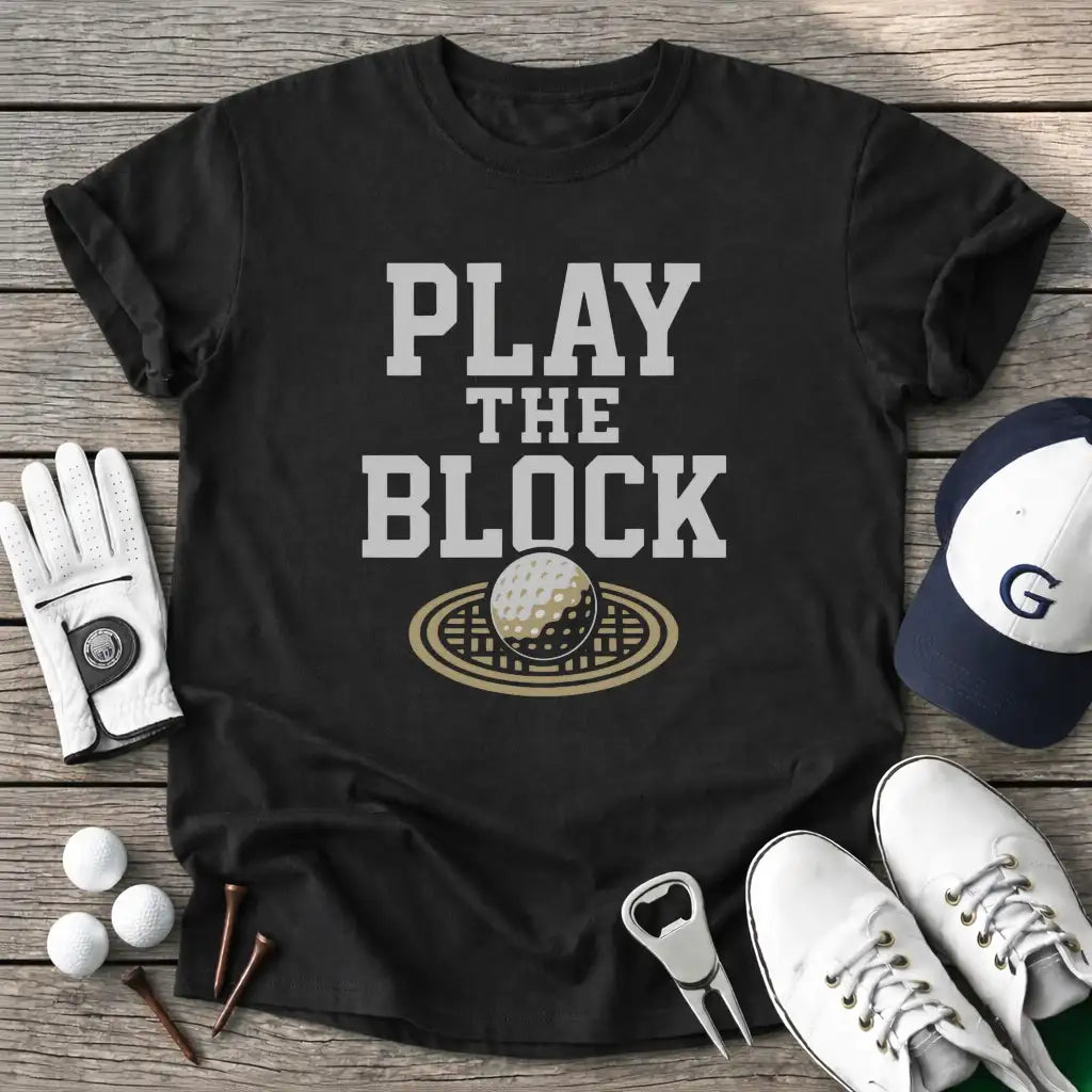 Black / S Play The Block T-Shirt