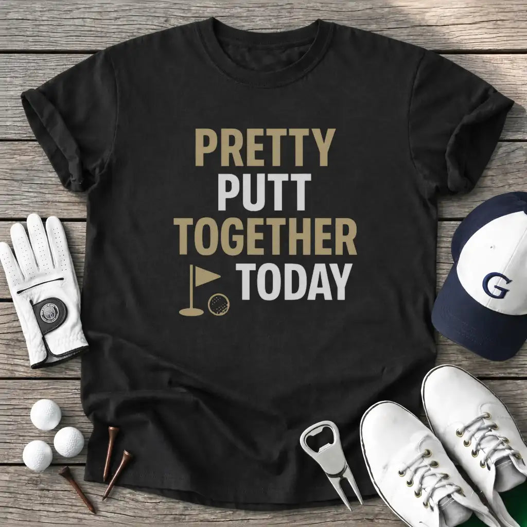 Black / S Pretty Putt T-Shirt