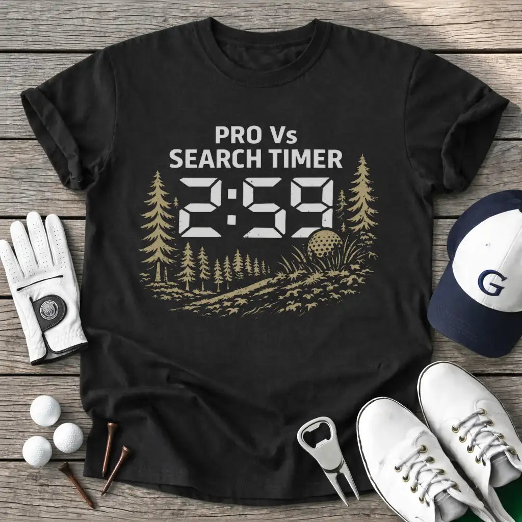 Pro Search Timer T-Shirt in Black