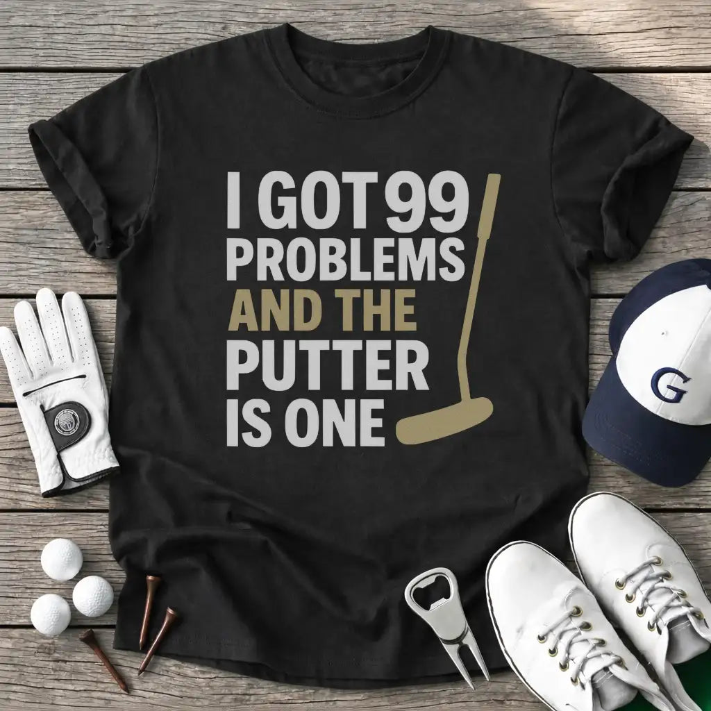 Black / S Putter Got Problems T-Shirt