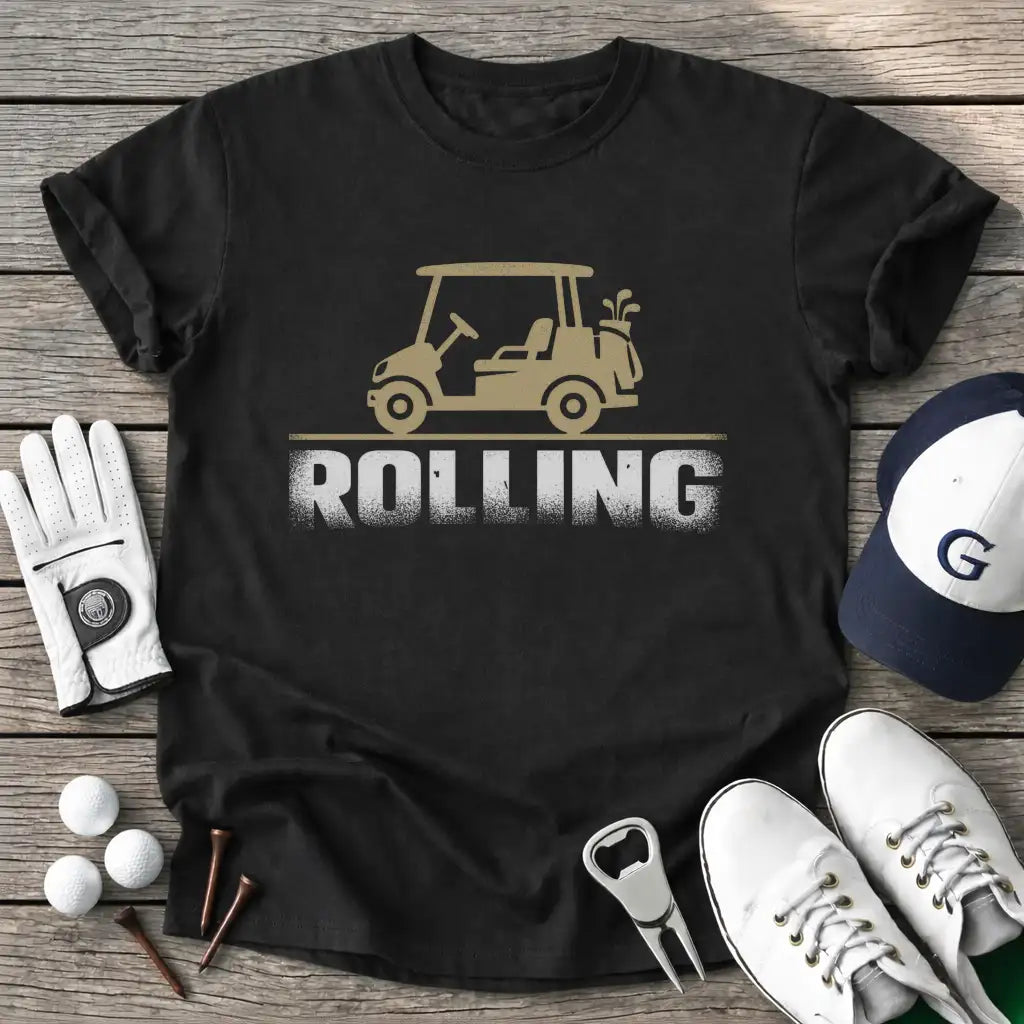 Black / S Rolling T-Shirt