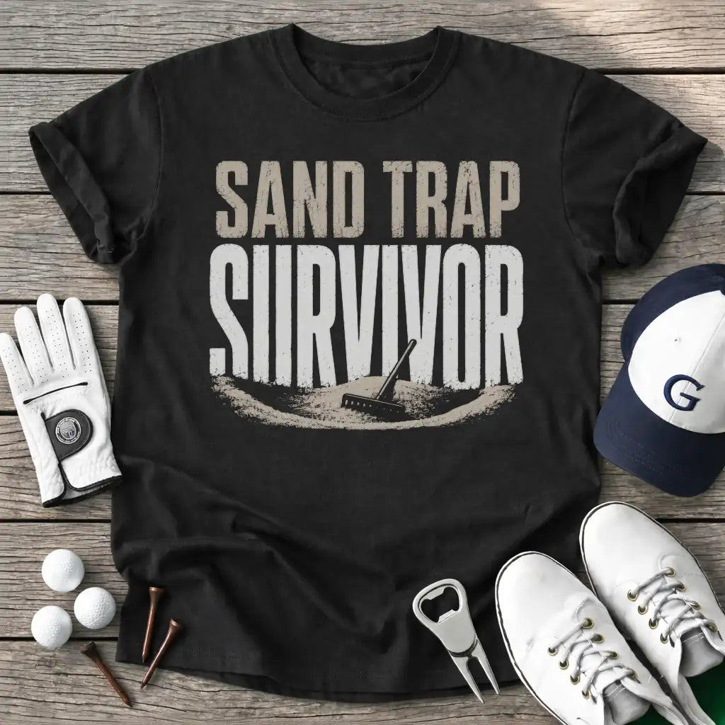 Black / S Sand Trap Survivor T-Shirt