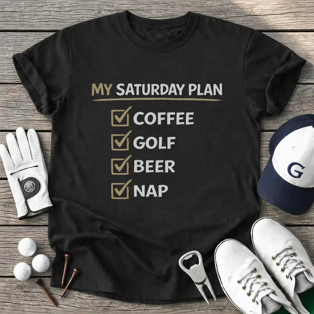 Black / S Saturday Plan T-Shirt