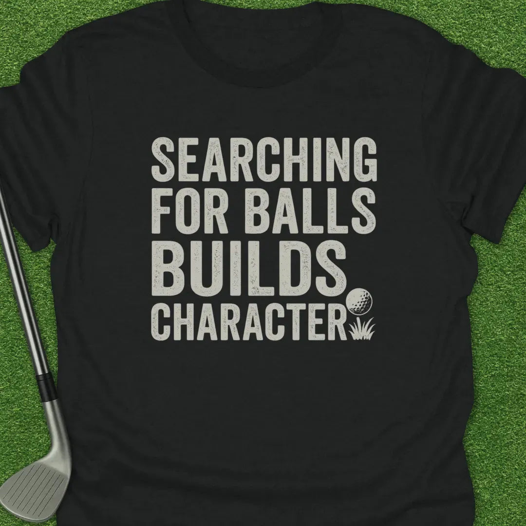 Black / S Searching For Balls T-Shirt