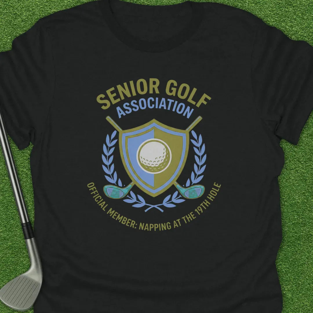 Black / S Senior Golf T-Shirt