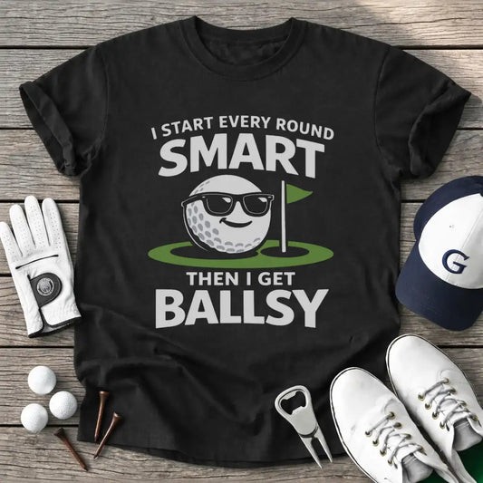 Start Every Round T-Shirt in Black