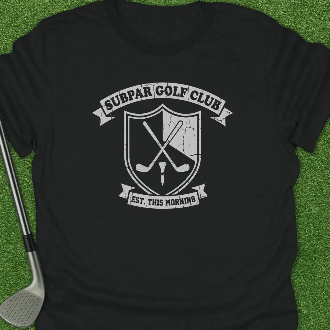 Black / S Subpar Golf Club T-Shirt