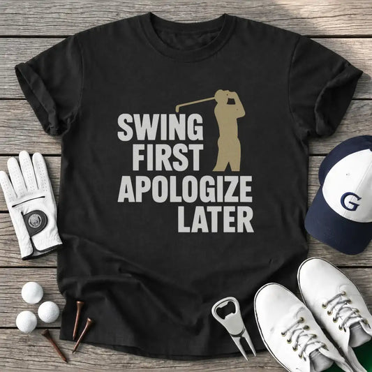 Swing First T-Shirt in Black