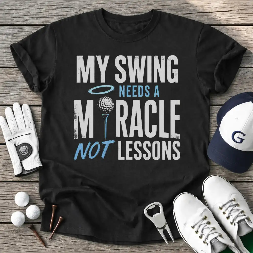 Black / S Swing Needs Miracle T-Shirt