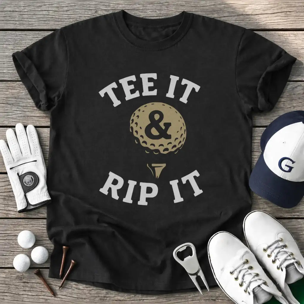 Black / S Tee Rip T-Shirt