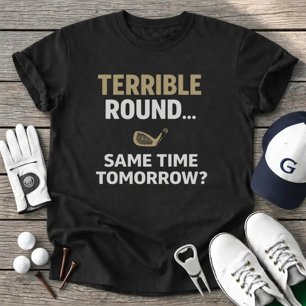 Black / S Terrible Round Same T-Shirt