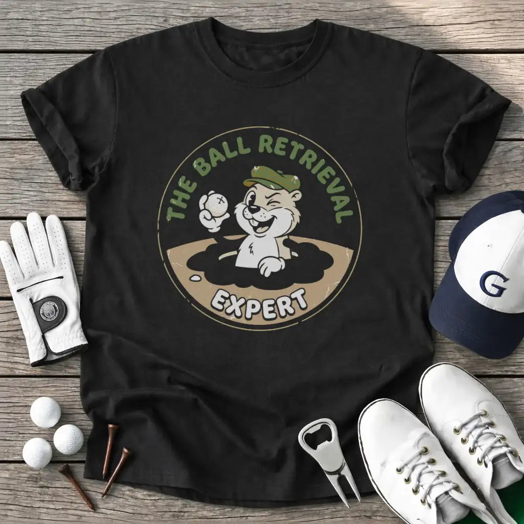 Black / S The Ball Retrieval T-Shirt