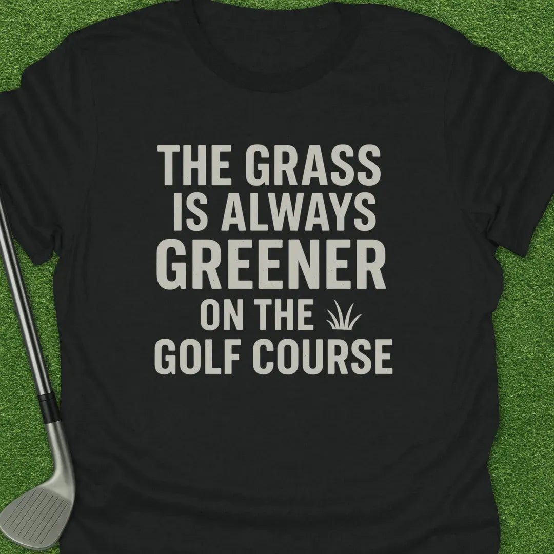 Black / S The Grass Always T-Shirt