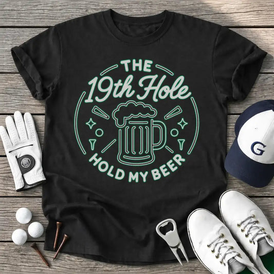 The Hole Hold Beer T-Shirt in Black