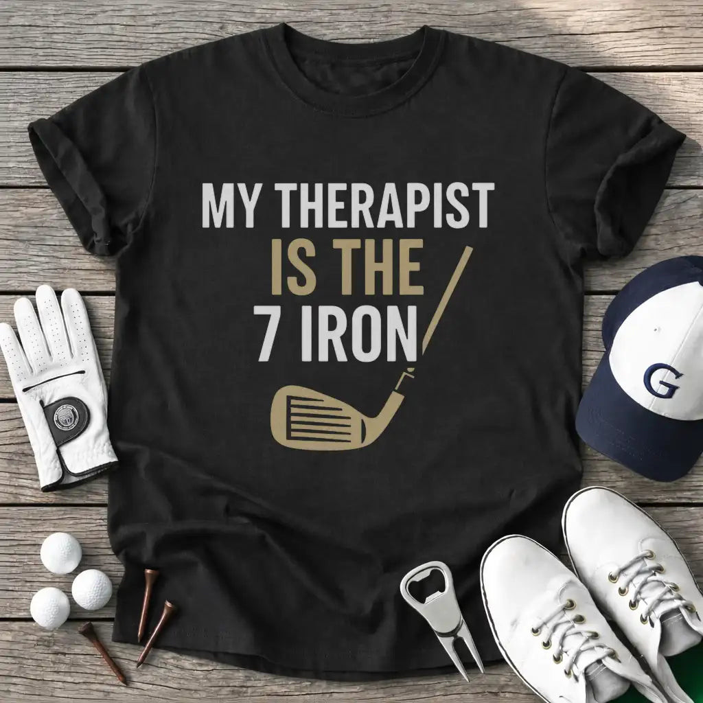 Black / S Therapist The Iron T-Shirt