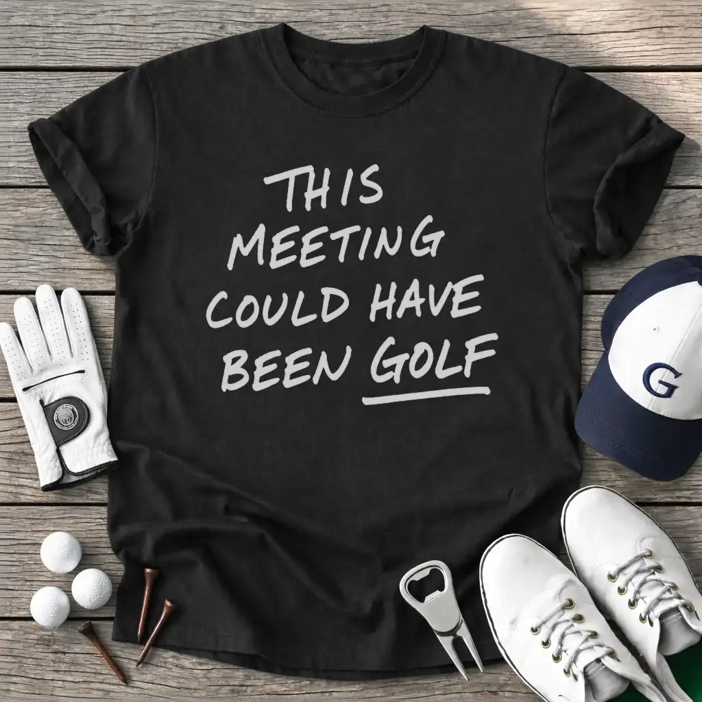 Black / S This Meeting Could T-Shirt