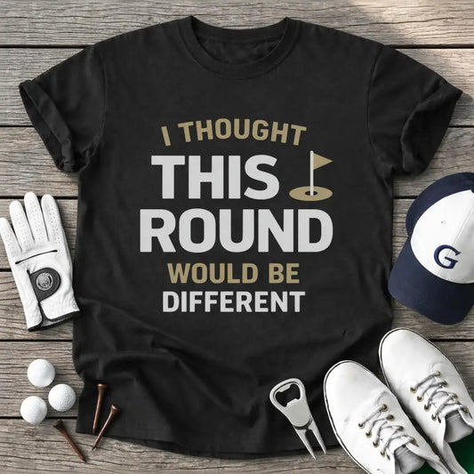 Thought This Round T-Shirt in Black