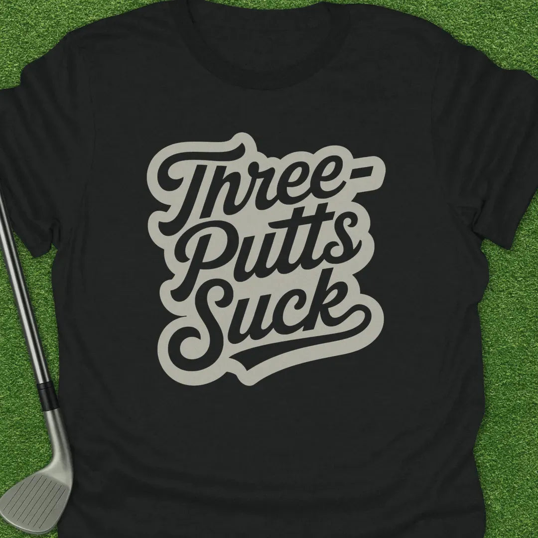 Black / S Threeputts Suck T-Shirt