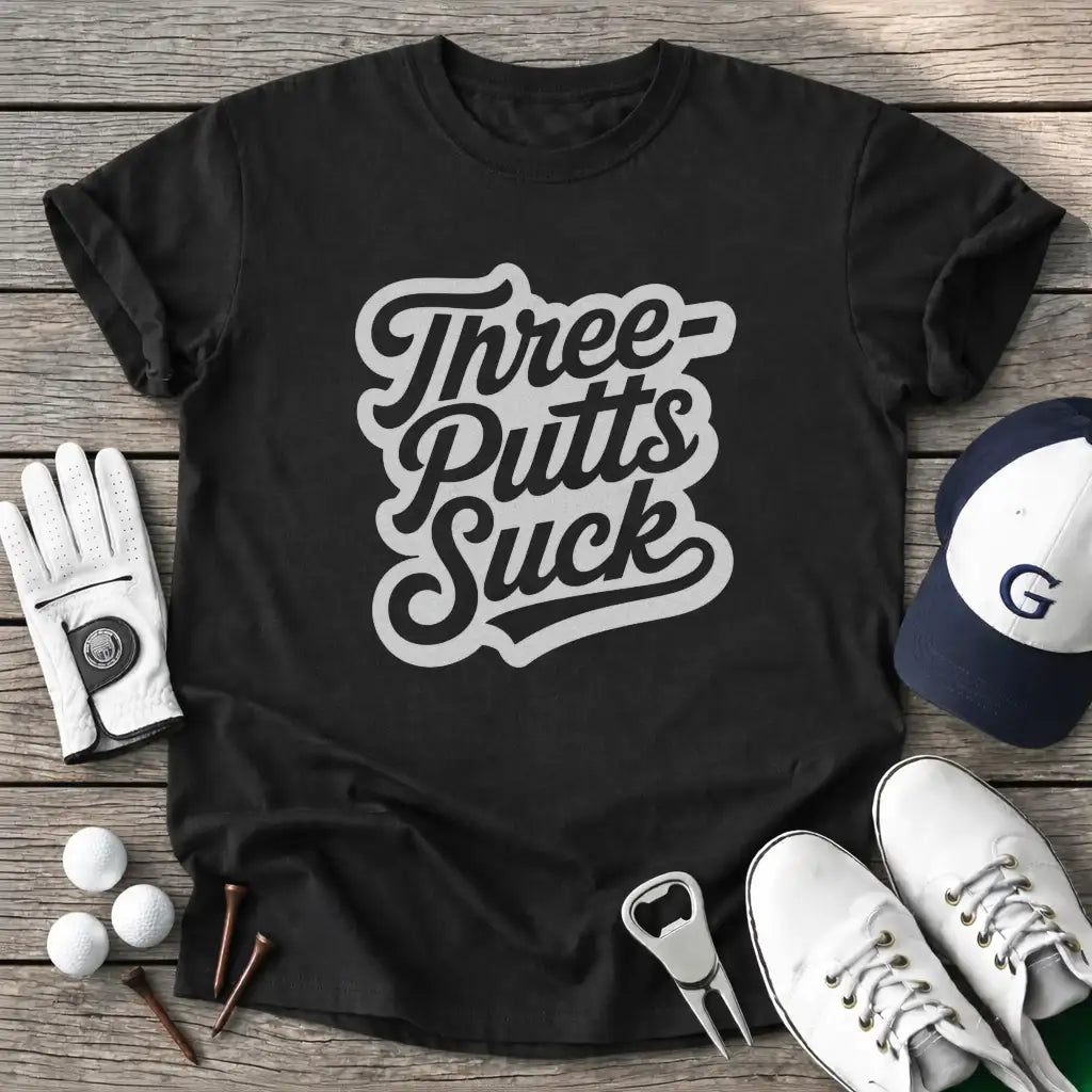 Black / S Threeputts Suck T-Shirt