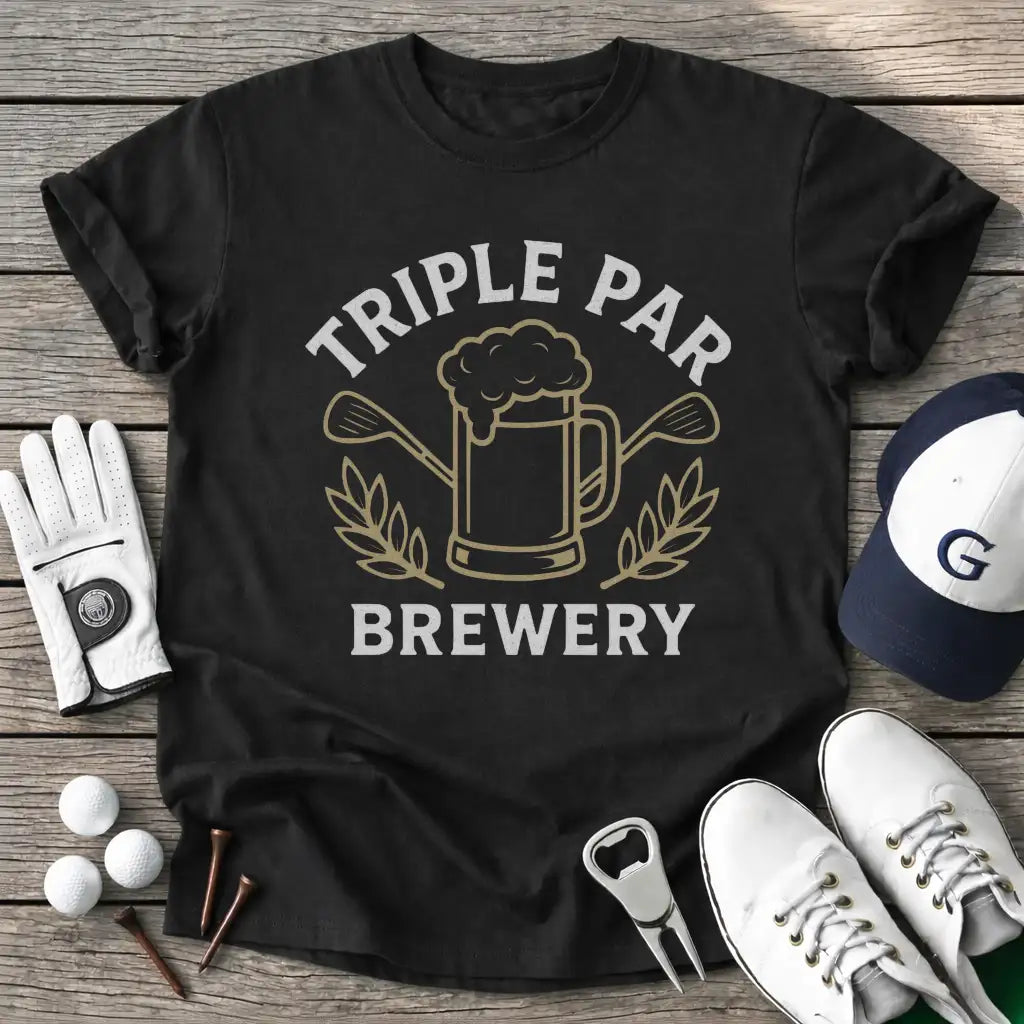 Black / S Triple Par Brewery T-Shirt